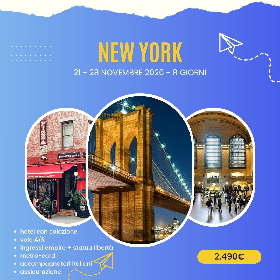 Viaggio di gruppo a New York - novembre - thanksgiving - 2026