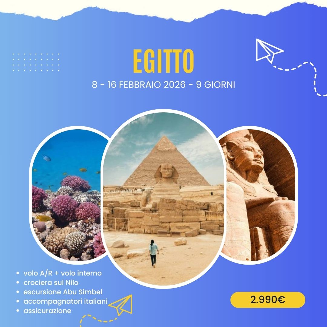 Viaggio di gruppo in Egitto - febbraio - san valentino - 2026